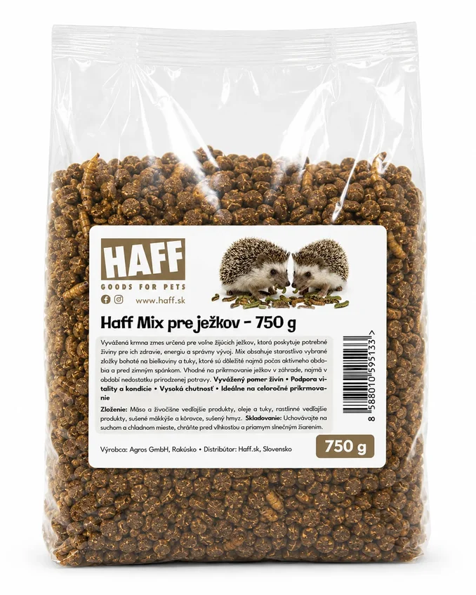 Mix krmív pre ježkov 750g