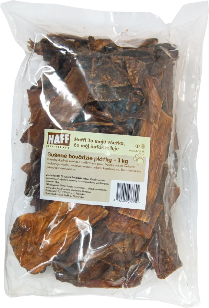 Sušené hovädzie plátky 1000g