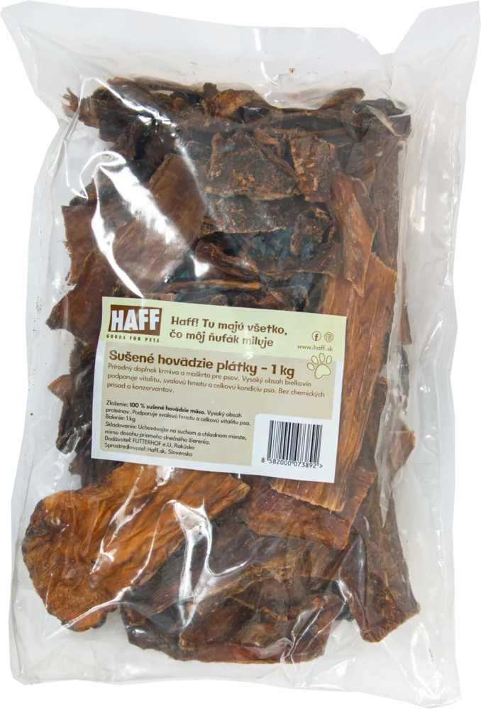 Sušené hovädzie plátky 1000g