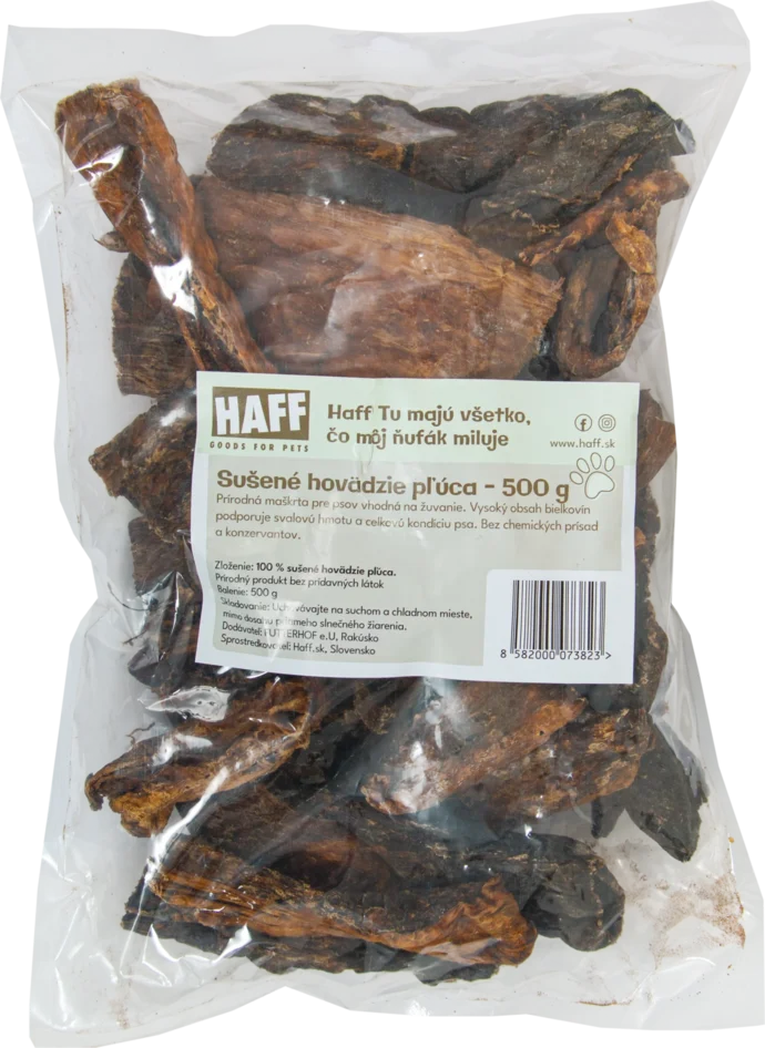 Sušené hovädzie pľúca 1kg Sušené hovädzie pľúca 1kg