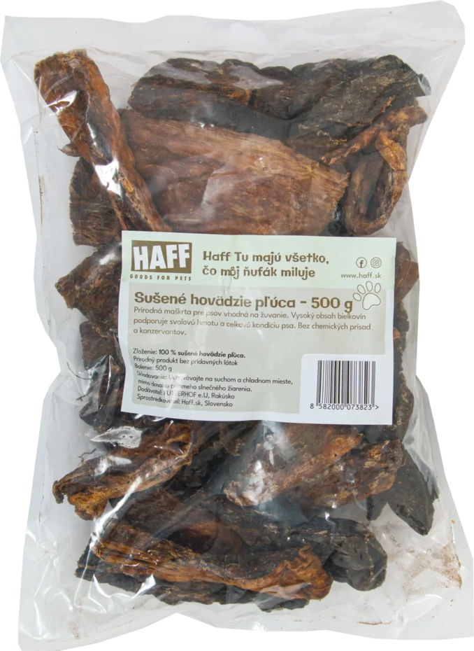Sušené hovädzie pľúca 1kg Sušené hovädzie pľúca 1kg