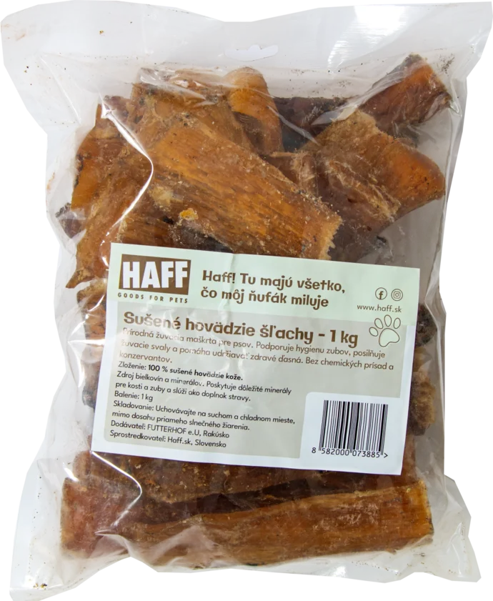 Sušené hovädzie šlachy 1000g Sušené hovädzie šlachy 1000g