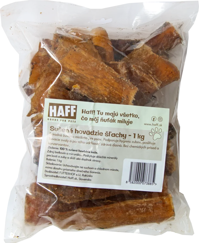 Sušené hovädzie šlachy 1000g Sušené hovädzie šlachy 1000g