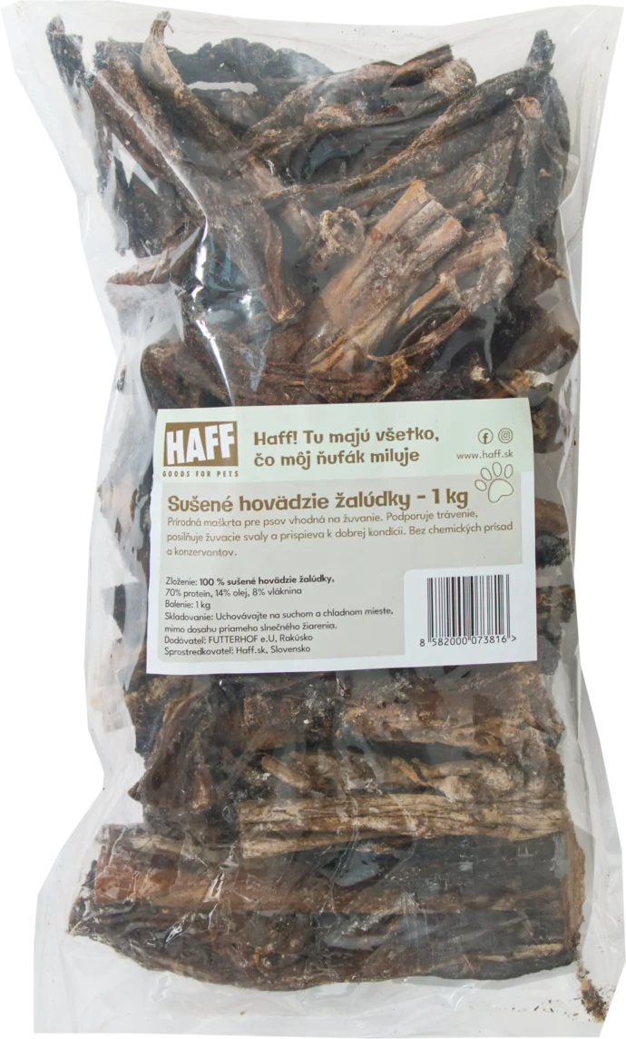 Sušené hovädzie žalúdky 1kg Sušené hovädzie žalúdky 1kg